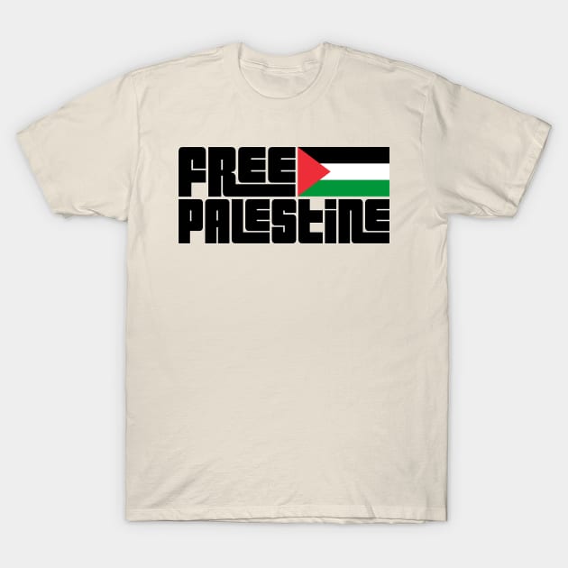 Free Palestine \/\/ Retro Style Design T-Shirt by DankFutura